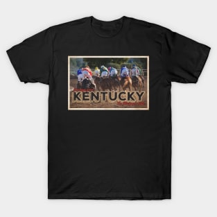 Greetings from Kentucky - Vintage Travel Postcard Design T-Shirt